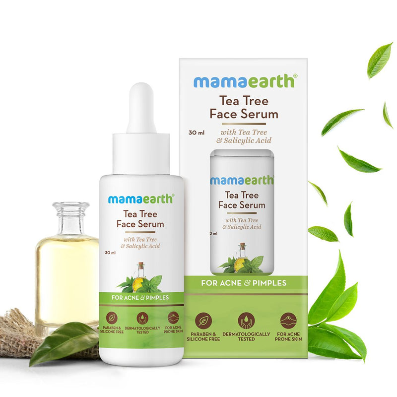 Mamaearth Tea Tree Face Serum for Acne and Pimples, 30ml (Pack of 2) - Buy from Indicrest
