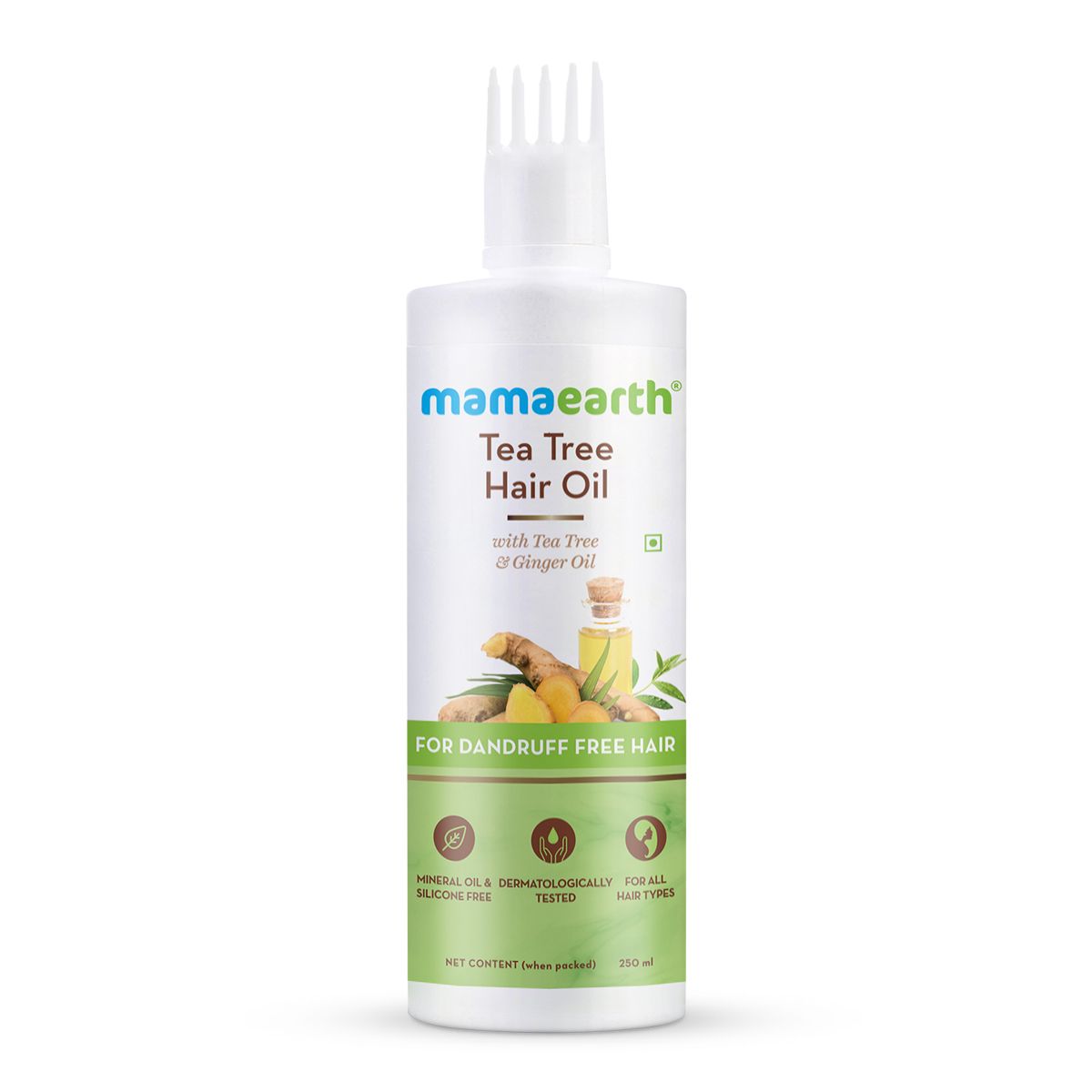 Mamaearth Tea Tree Hair Oil with Tea Tree and Ginger Oil for Dandruff Free Hair, 250ml - Image 8 - Buy from Indicrest