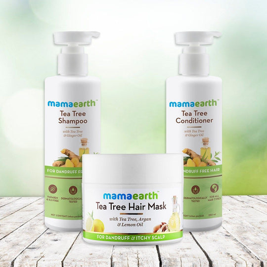 Mamaearth Tea Tree Anti-Dandruff Hair Regime Kit - Buy from Indicrest