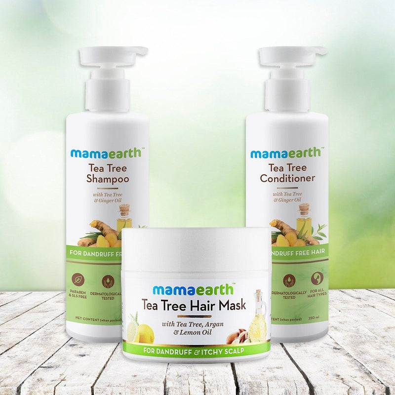 Mamaearth Tea Tree Anti-Dandruff Hair Regime Kit - Buy from Indicrest