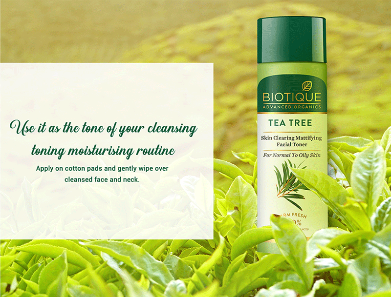 Biotique Tea Tree Facial Toner, 120ml - Image 6 - Buy from Indicrest