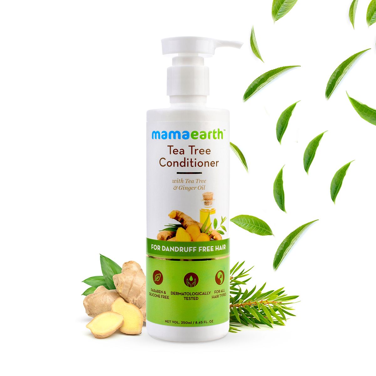 Mamaearth Tea Tree Conditioner with Tea Tree and Ginger Oil for Dandruff Free Hair 250ml - Buy from Indicrest