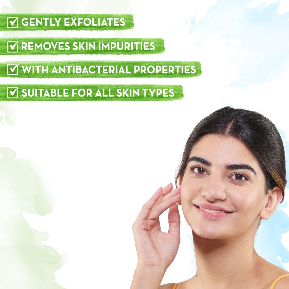 Mamaearth Tea Tree Face Scrub with Tea Tree and Neem for Skin Purification, 100g - Image 2 - Buy from Indicrest