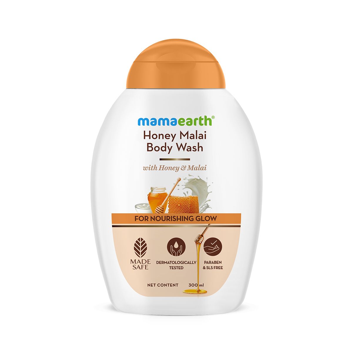 Mamaearth Honey Malai Body Wash with Honey & Malai for Nourishing Glow, 300ml - Image 9 - Buy from Indicrest