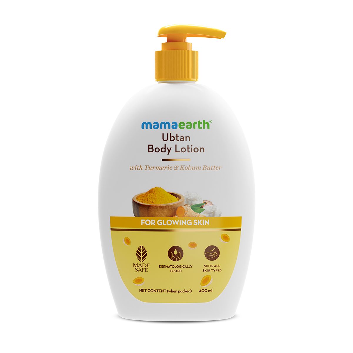 Mamaearth Ubtan Body Lotion with Turmeric and Kokum Butter for Glowing Skin, 400ml - Image 7 - Buy from Indicrest