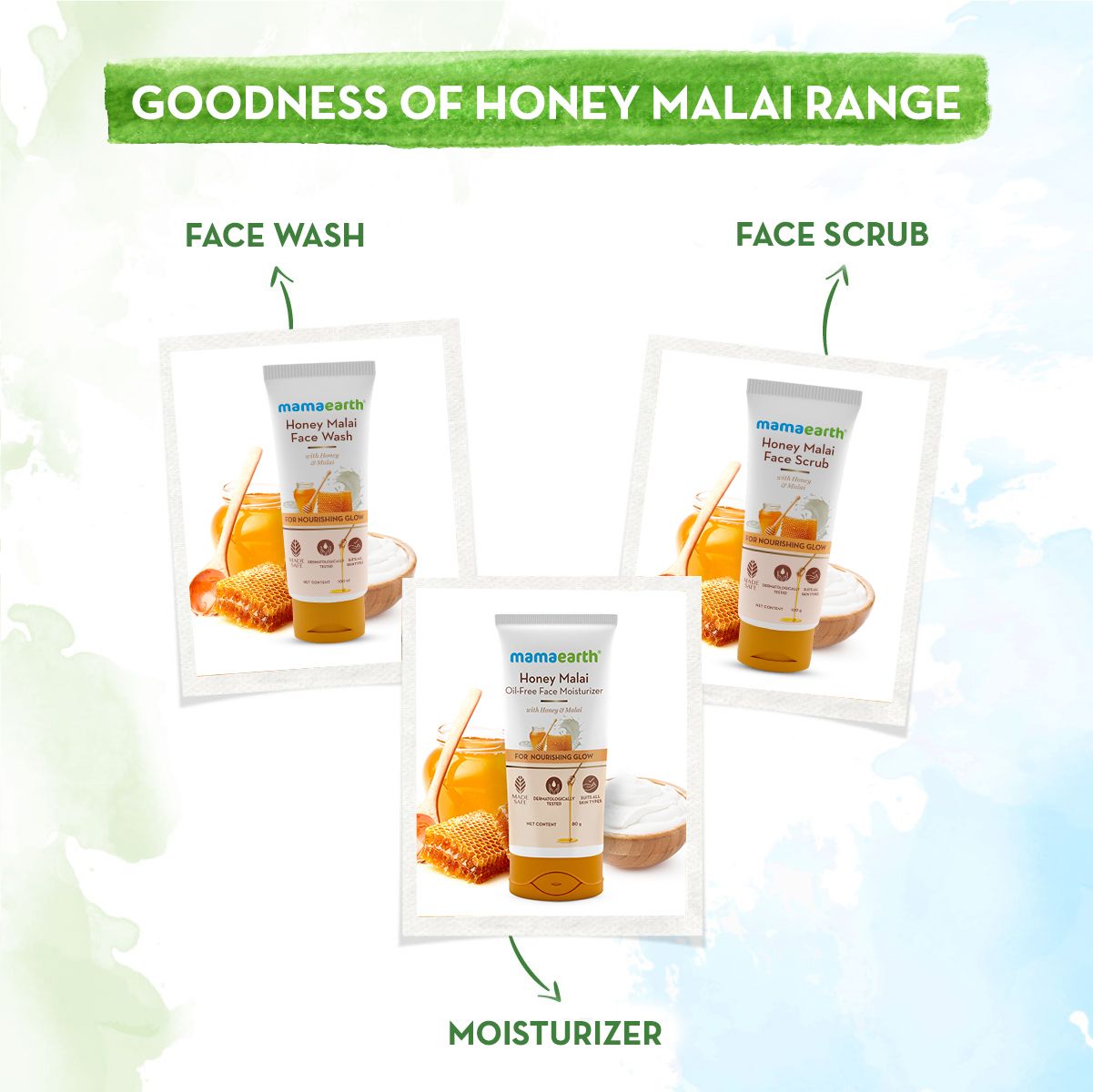 Mamaearth Honey Malai Face Scrub with Honey & Malai for Nourishing Glow, 100g - Image 6 - Buy from Indicrest
