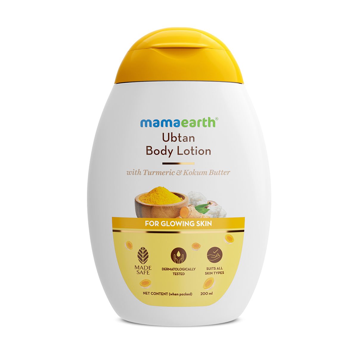 Mamaearth Ubtan Body Lotion with Turmeric & Kokum Butter for Glowing Skin, 200ml - Image 7 - Buy from Indicrest