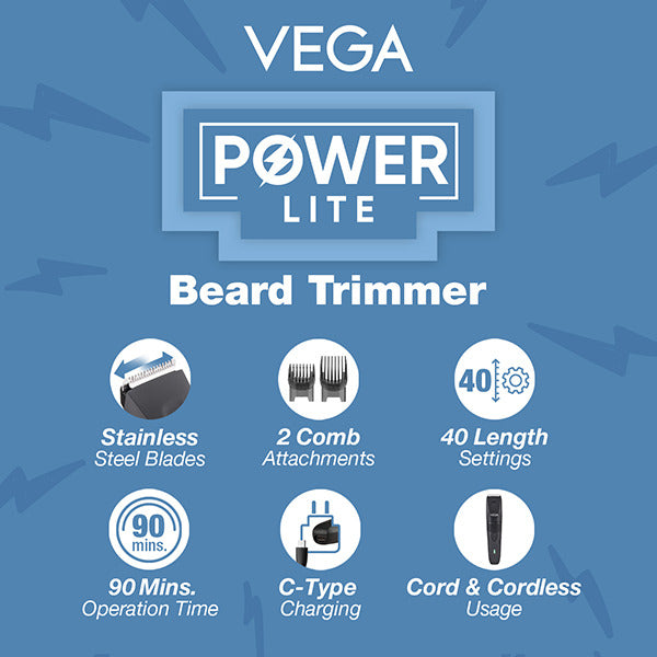Vega Power Lite Beard Trimmer - VHTH-38