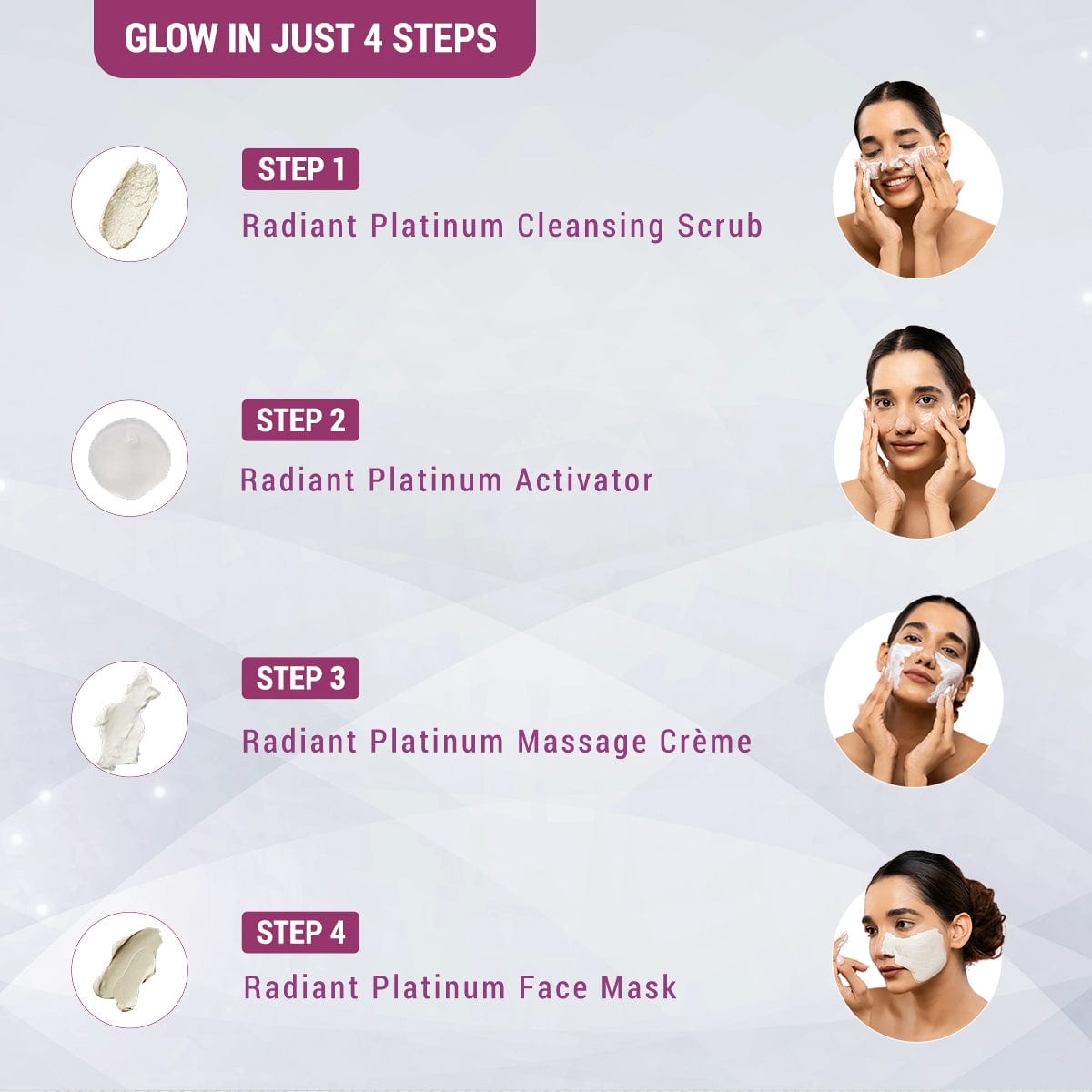 Lotus Herbals Radiant Platinum Cellular Anti-Ageing Salon Grade Single Facial Kit, 37g