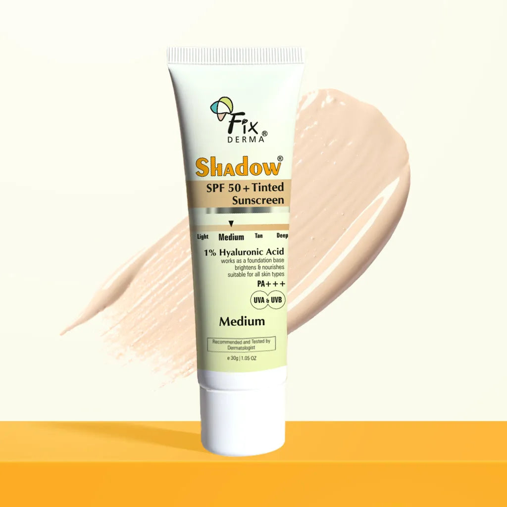 Fixderma Shadow SPF 50+ Tinted Sunscreen | 1% Hyaluronic Acid sunscreen, available in four flexible shades, 30g - Image 19 - Buy from Indicrest