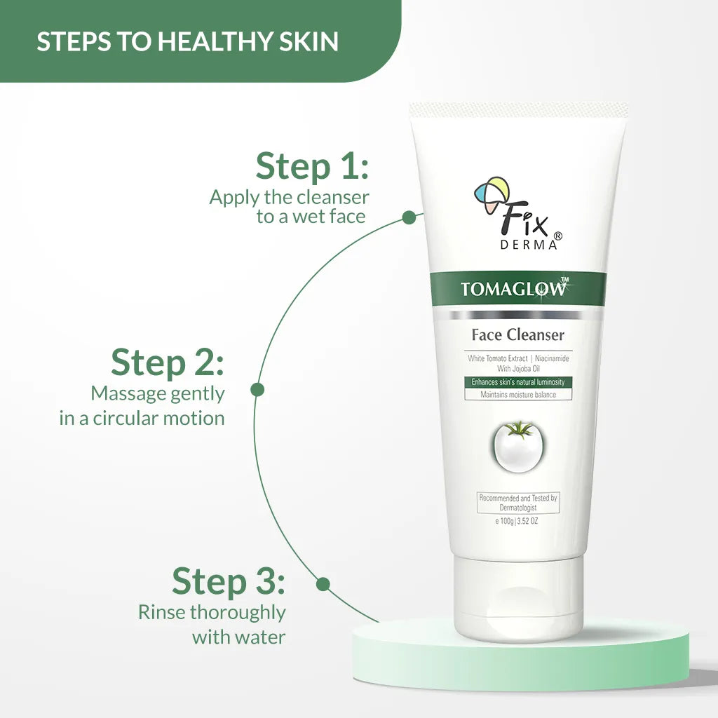 Fixderma Tomaglow Brightening Face Cleanser | Gently Cleanses and Brightens the Skin, 100g - Image 5 - Buy from Indicrest