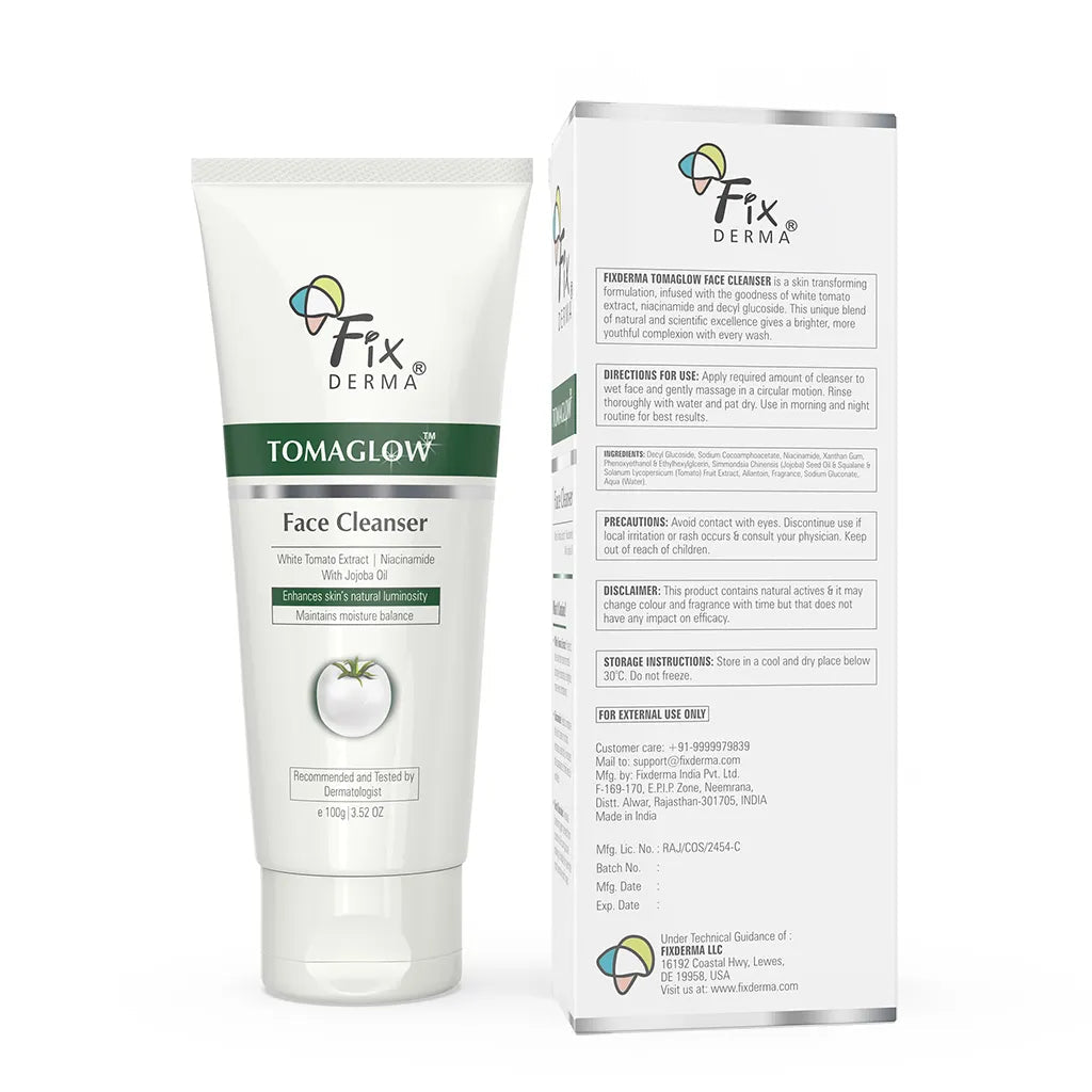 Fixderma Tomaglow Brightening Face Cleanser | Gently Cleanses and Brightens the Skin, 100g - Image 7 - Buy from Indicrest