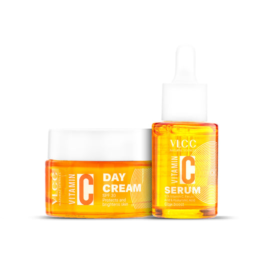 VLCC Vitamin C Day Cream SPF 30 and Vitamin C Night Serum Combo - Buy from Indicrest