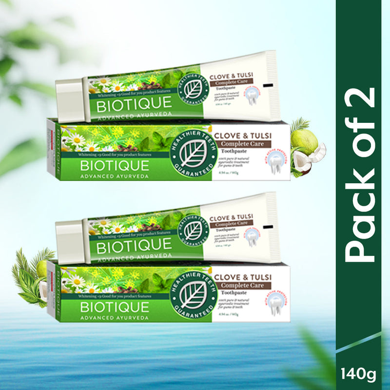 Biotique Complete Care Toothpaste - 140g,  Pack of 2 - Buy from Indicrest