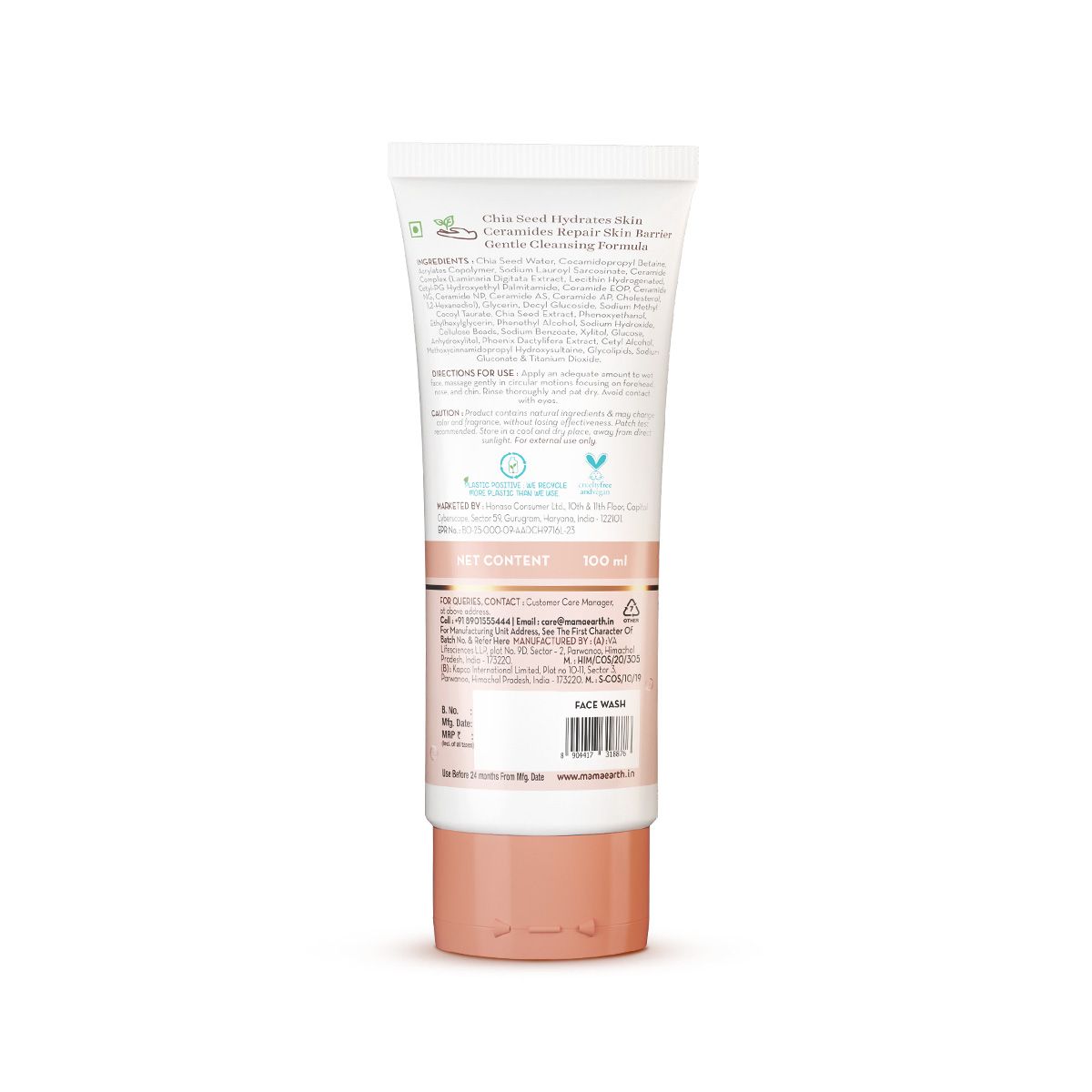 Mamaearth Chia Oil-Free Face Wash with Chia Seed & Ceramides for Hydrated Glow, 100ml - Image 12 - Buy from Indicrest