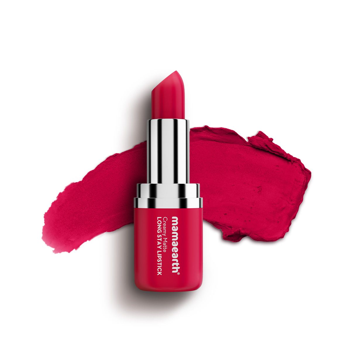Mamaearth Creamy Matte Long Stay Lipstick with Murumuru Butter and Vitamin E, 4.2g | Tulip Magenta - Buy from Indicrest