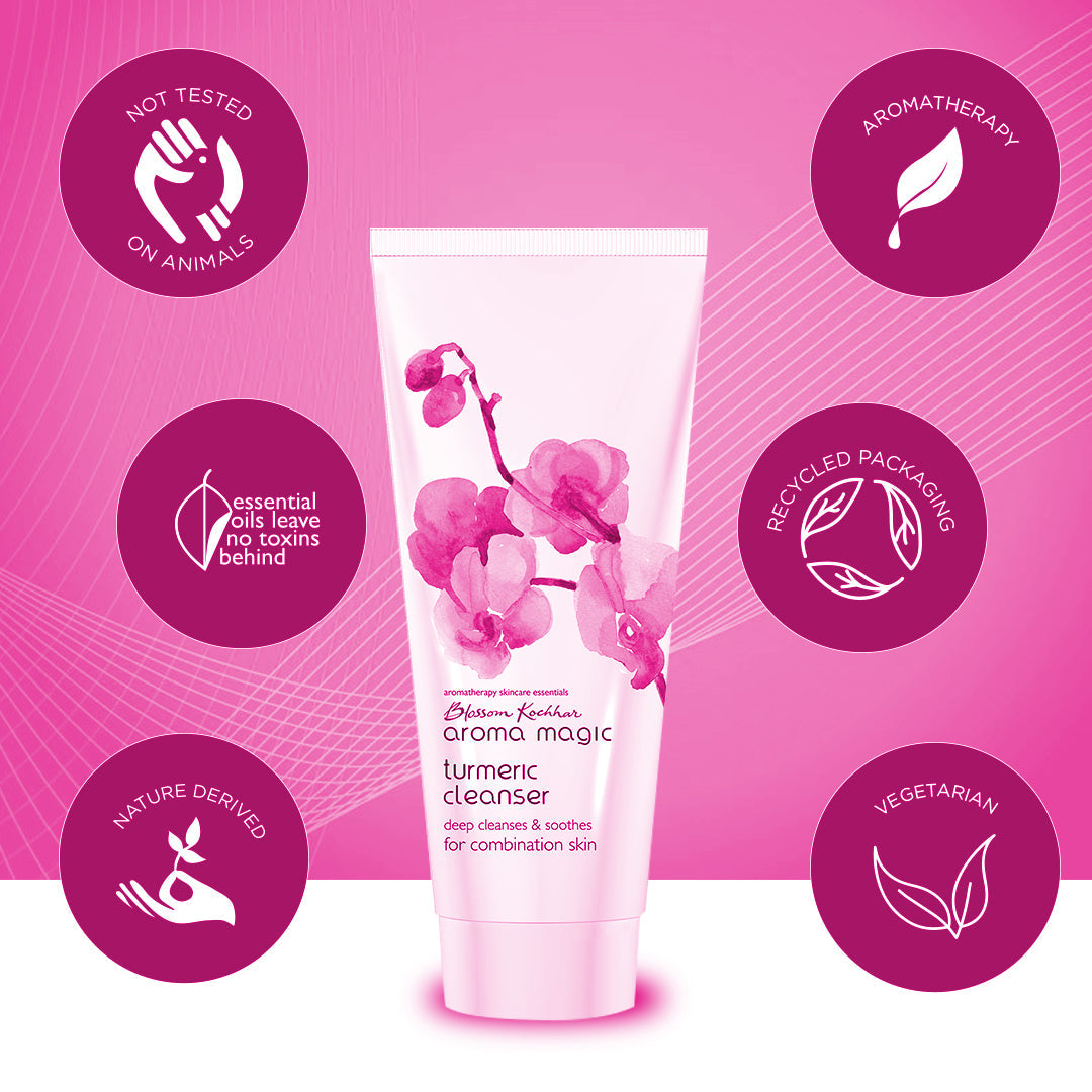 Aroma Magic Turmeric Cleanser For Combination Skin, 100g - Image 5 - Buy from Indicrest