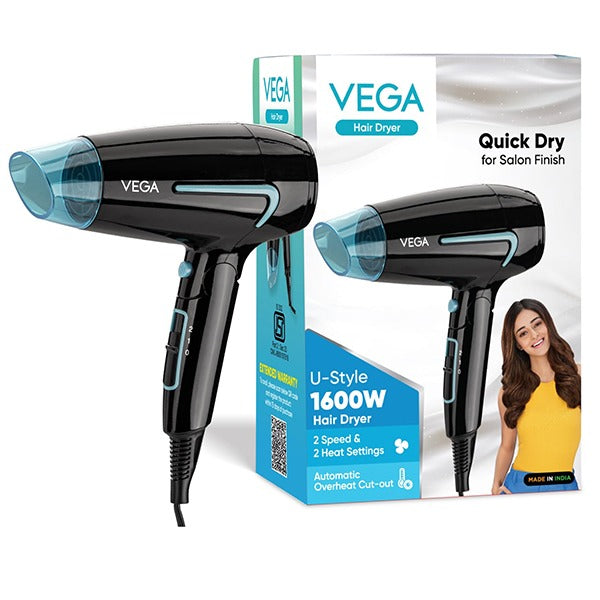 Vega U-Style 1400-1600 Watts Hair Dryer-VHDH-24
