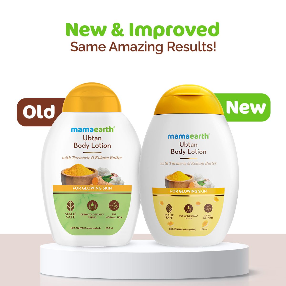 Mamaearth Ubtan Body Lotion with Turmeric & Kokum Butter for Glowing Skin, 200ml - Image 4 - Buy from Indicrest