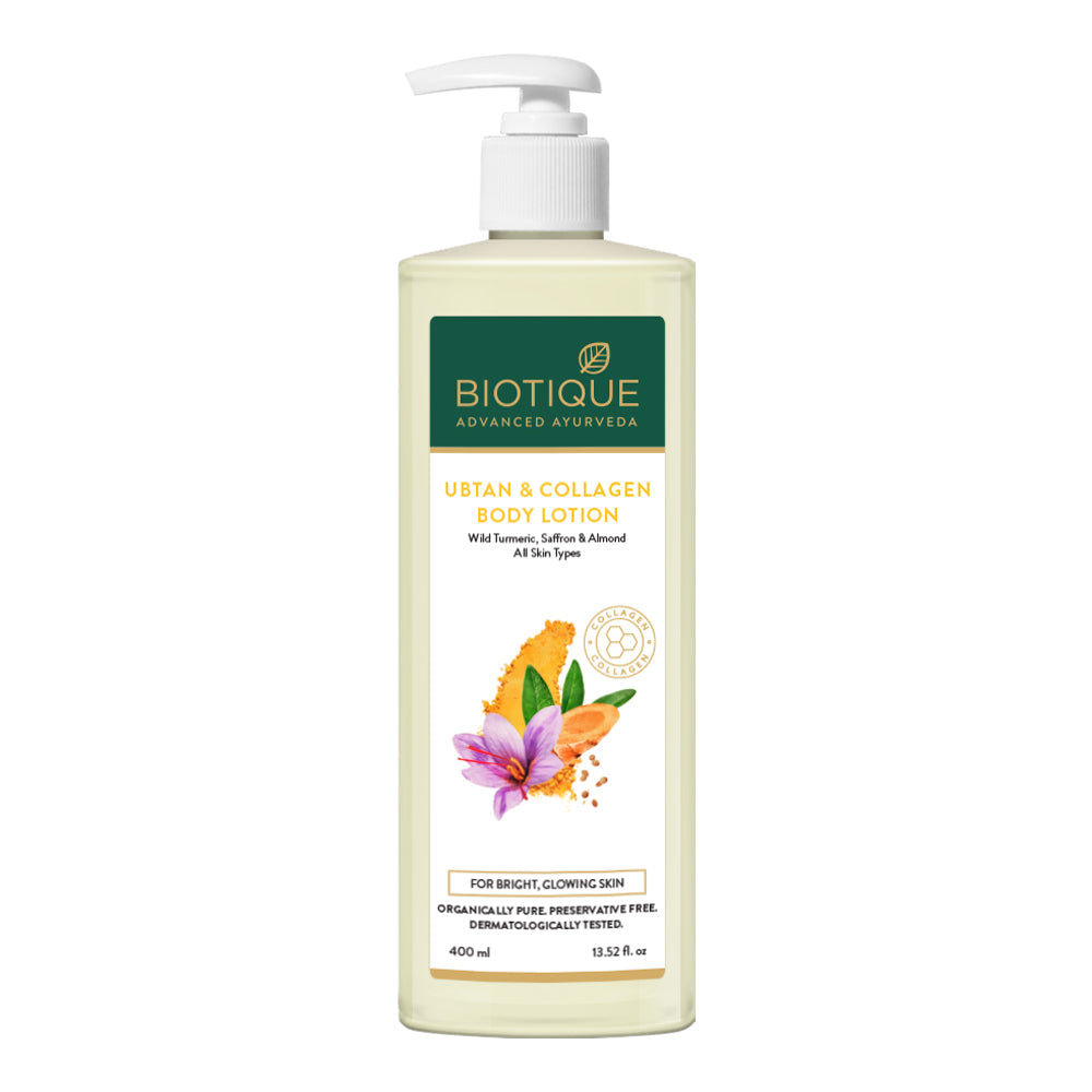 Biotique Ubtan & Collagen Body Lotion, 300ml - Image 7 - Buy from Indicrest