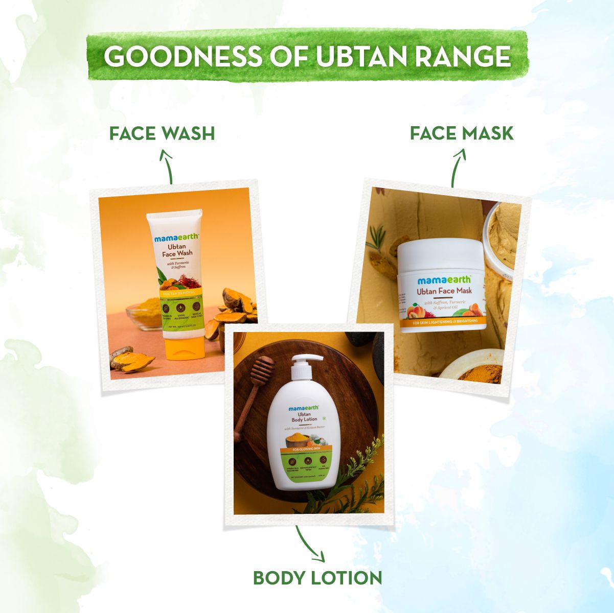Mamaearth Ubtan Face Mask with Saffron and Turmeric for Skin Brightening and Tan Removal, Pack of 2 X 100g - Image 5 - Buy from Indicrest
