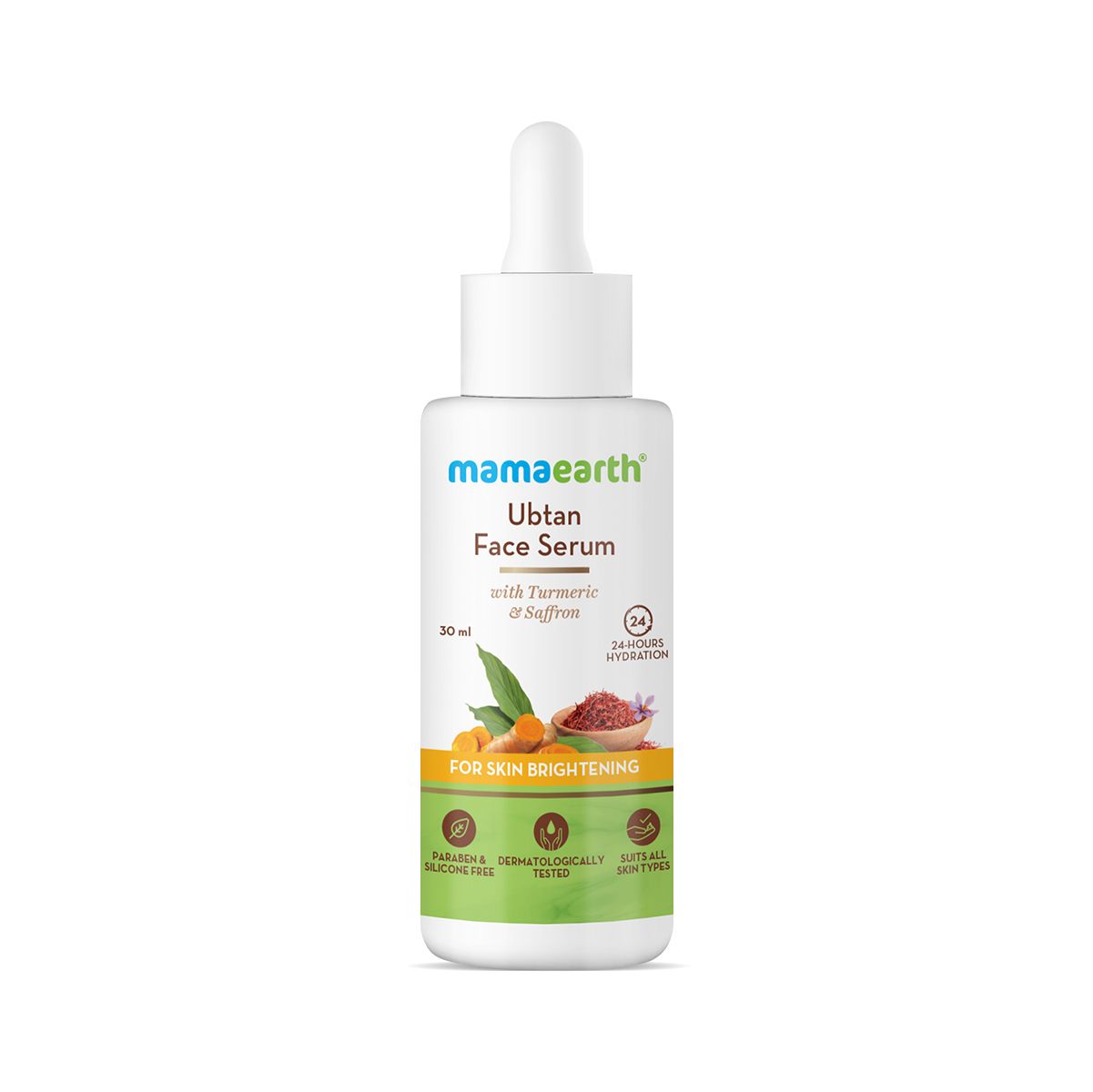 Mamaearth Ubtan Face Serum with Turmeric & Saffron for Skin Brightening, 30ml - Image 7 - Buy from Indicrest
