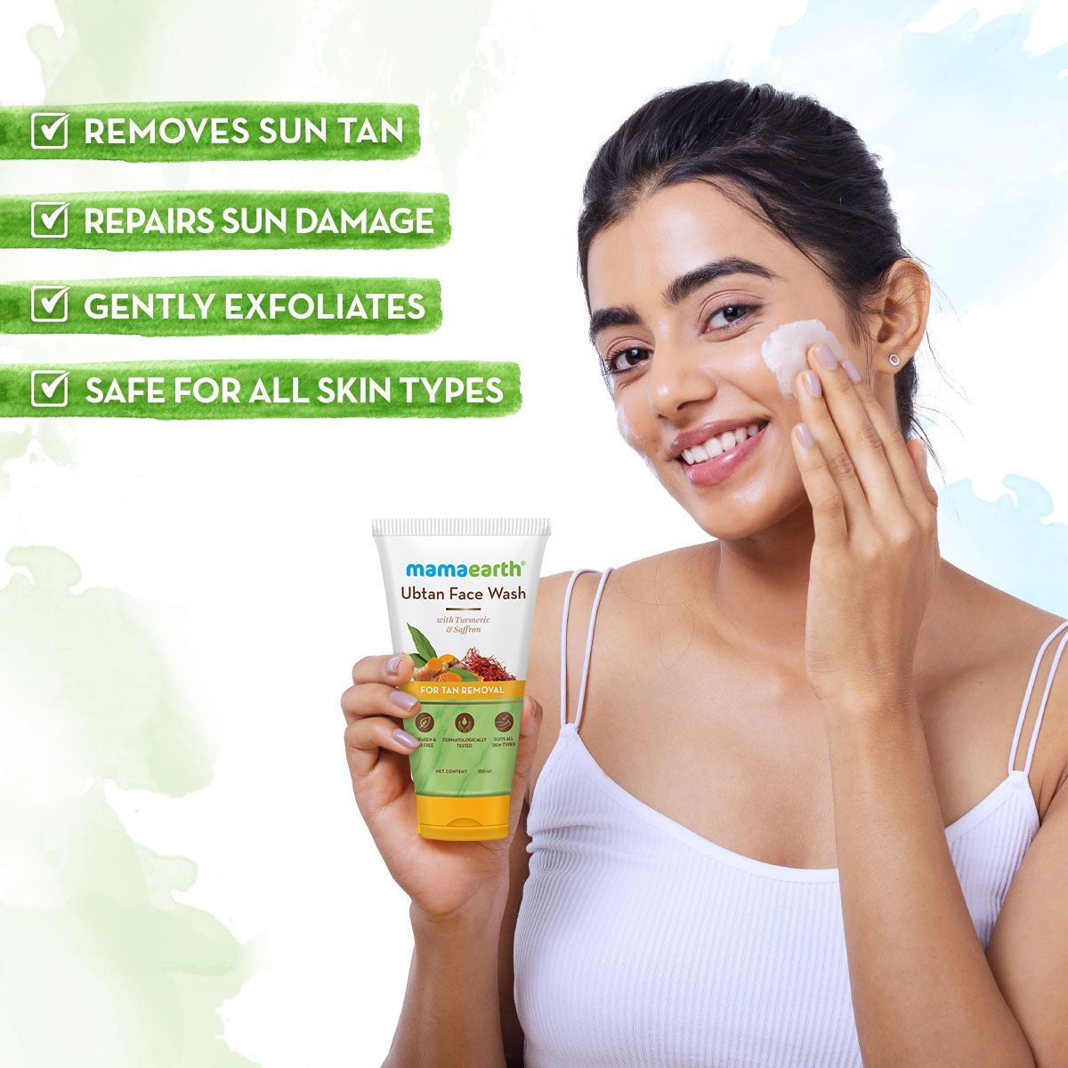 Mamaearth Ubtan Face Wash, Pack of 2 X 150ml - Image 2 - Buy from Indicrest