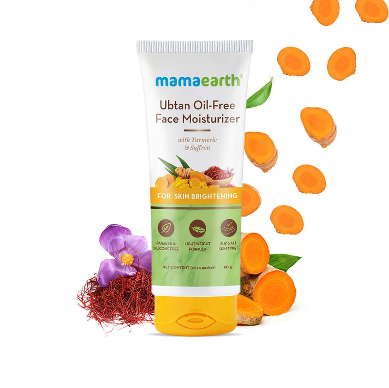 Mamaearth Ubtan Oil-Free Face Moisturizer for Skin Brightening, 80g - Buy from Indicrest