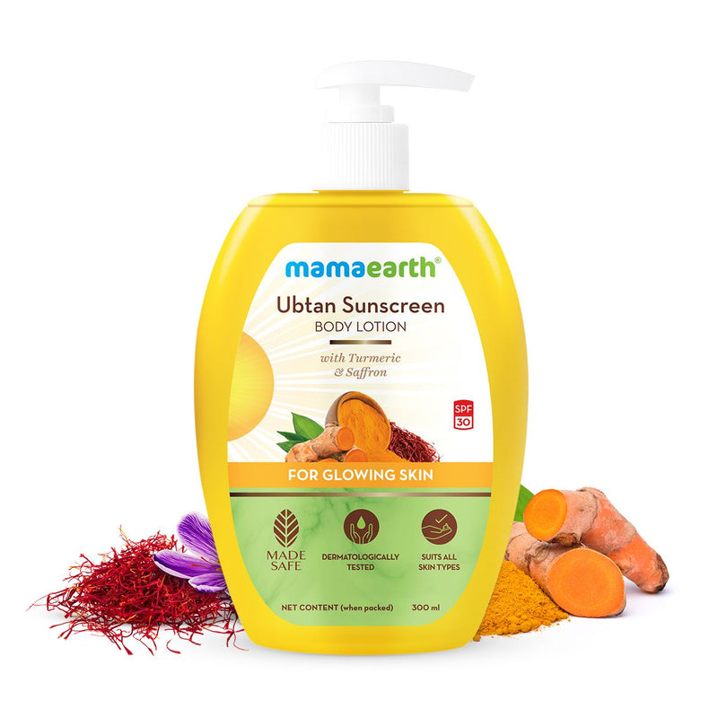 Mamaearth Sunscreen Body Lotion SPF 30, 300ml | Ubtan - Buy from Indicrest