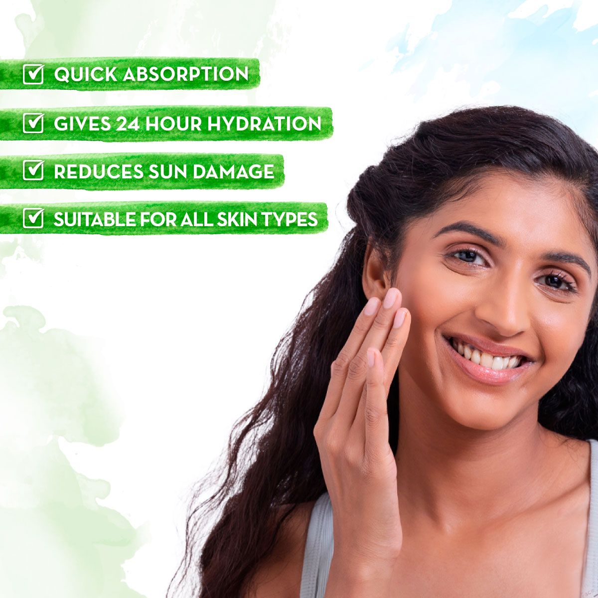 Mamaearth Ubtan Ultra Light Gel Oil-Free Moisturizer with Turmeric and Saffron for Deep Hydration, 200ml - Image 2 - Buy from Indicrest