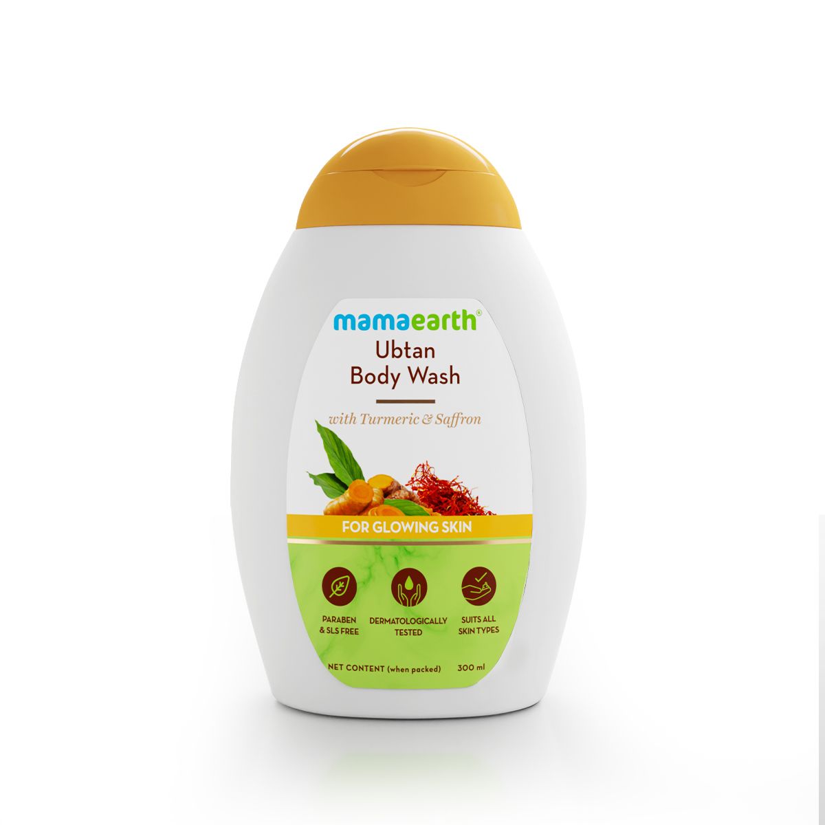 Mamaearth Ubtan Body Wash With Turmeric and Saffron for Glowing Skin, 300ml - Image 8 - Buy from Indicrest