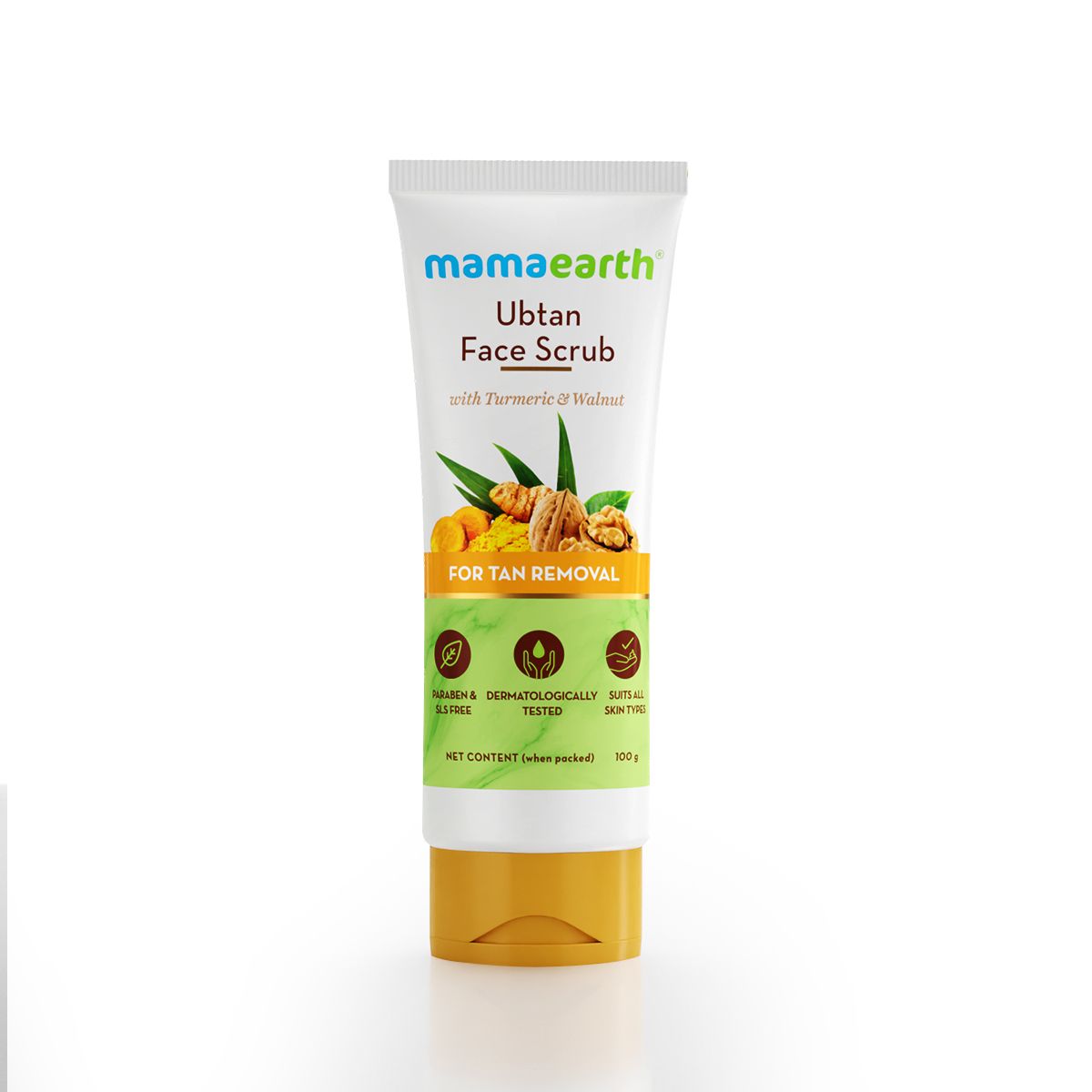 Mamaearth Ubtan Face Scrub with Turmeric and Walnut for Tan Removal, 100g - Image 8 - Buy from Indicrest