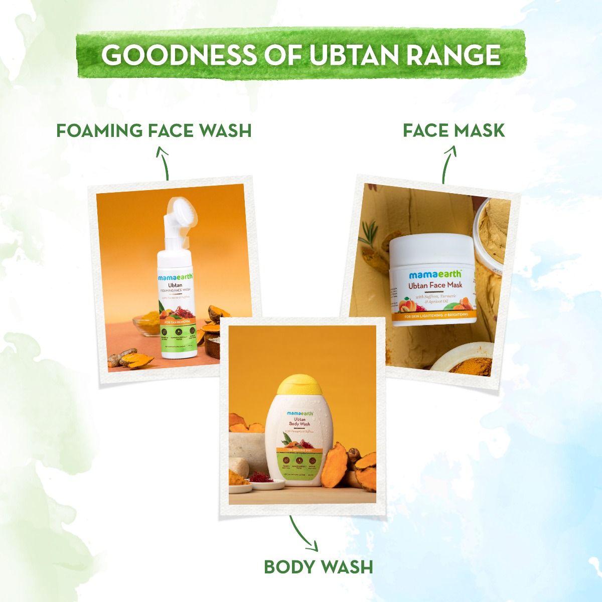 Mamaearth Ubtan Foaming Face Wash with Turmeric and Saffron for Tan Removal, 150ml - Image 6 - Buy from Indicrest