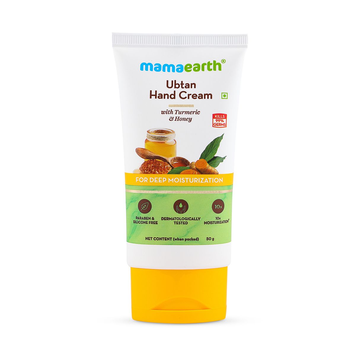 Mamaearth Ubtan Hand Cream with Turmeric and Honey for Deep Moisturization, 50g - Image 6 - Buy from Indicrest