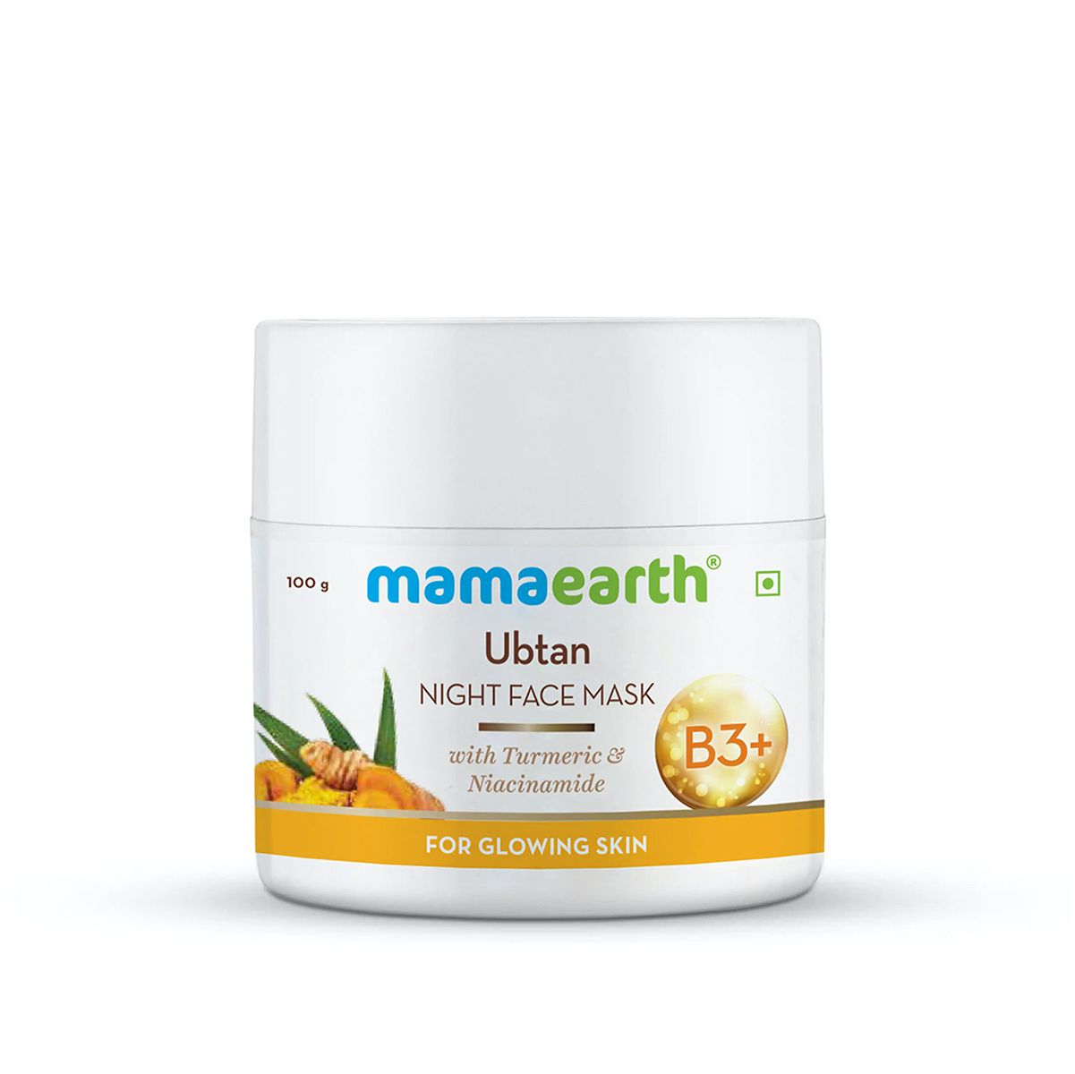 Mamaearth Ubtan Night Face Mask with Turmeric and Niacinamide for Glowing Skin, 100g - Image 8 - Buy from Indicrest