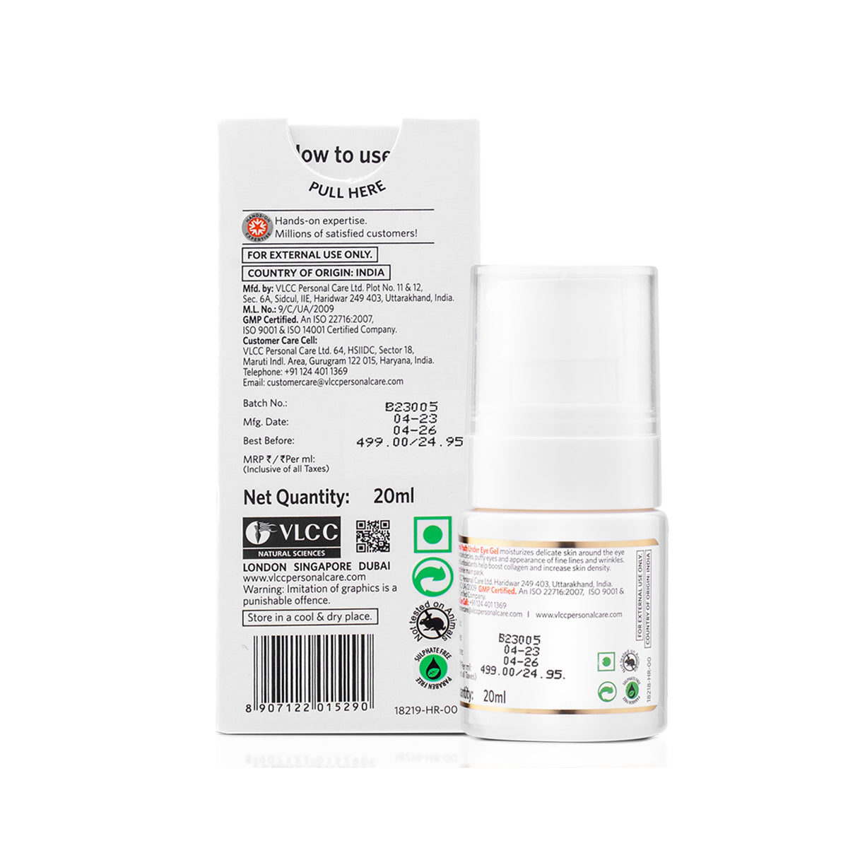 VLCC Eternal Youth Skin Firming Under Eye Gel - 20 ml - Image 7 - Buy from Indicrest