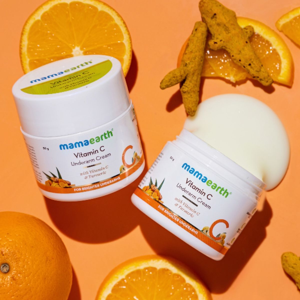 Mamaearth Vitamin C Underarm Cream with Vitamin C & Turmeric for Brighter Underarms, 50g - Image 2 - Buy from Indicrest