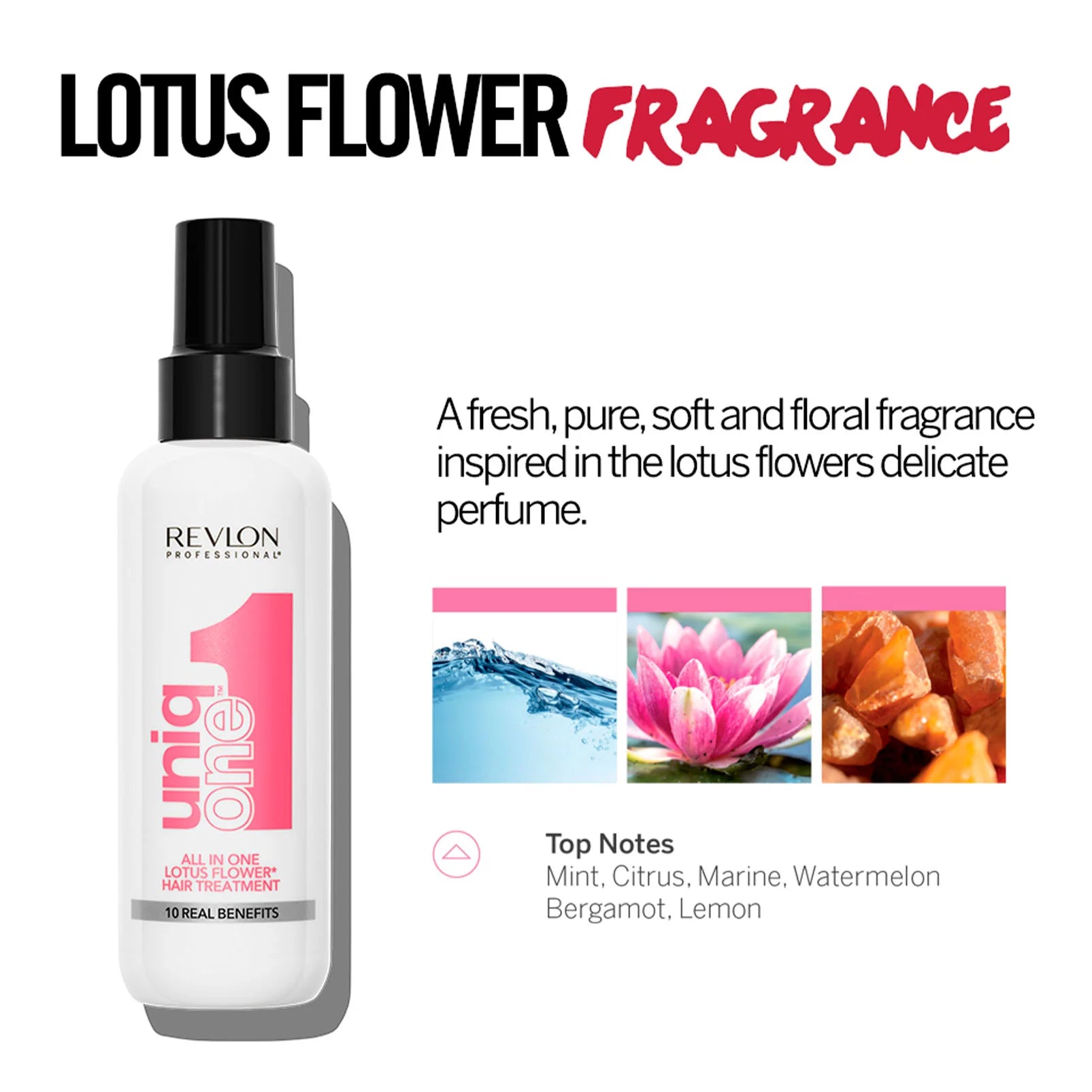 Revlon Uniqone Hair Treatment Lotus Flower Fragrance, BLUE 150ml - Image 3 - Buy from Indicrest