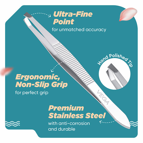 Vega Tweezer - Square Tip - TW-01