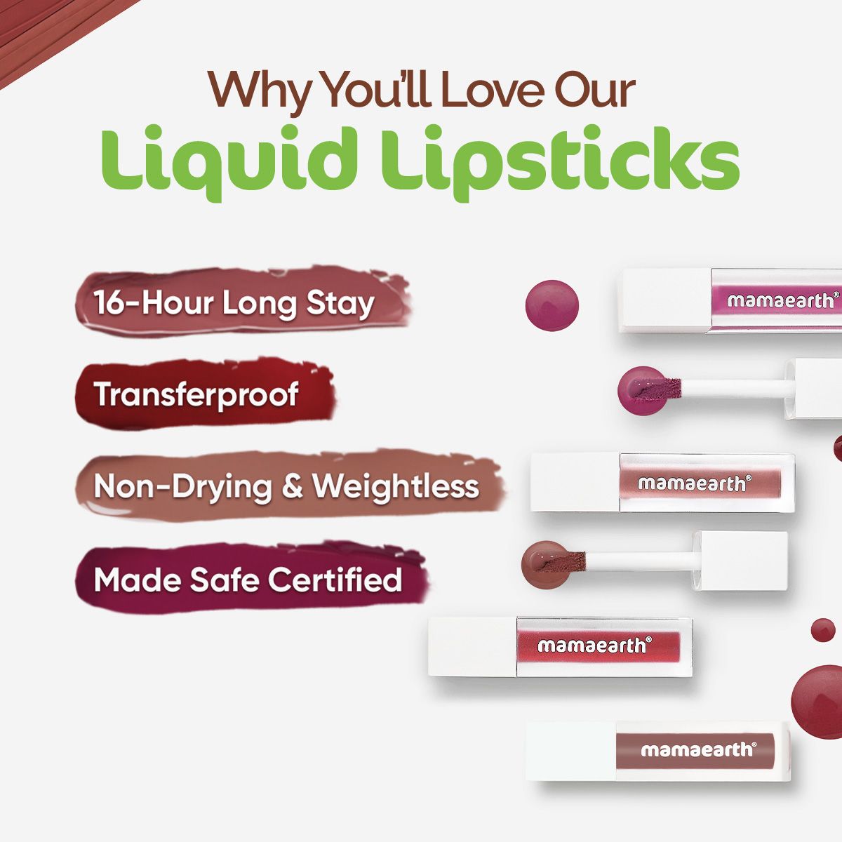 Mamaearth Feather Light Liquid Matte Lipstick, 1.2ml, Pink Orchid - Image 5 - Buy from Indicrest