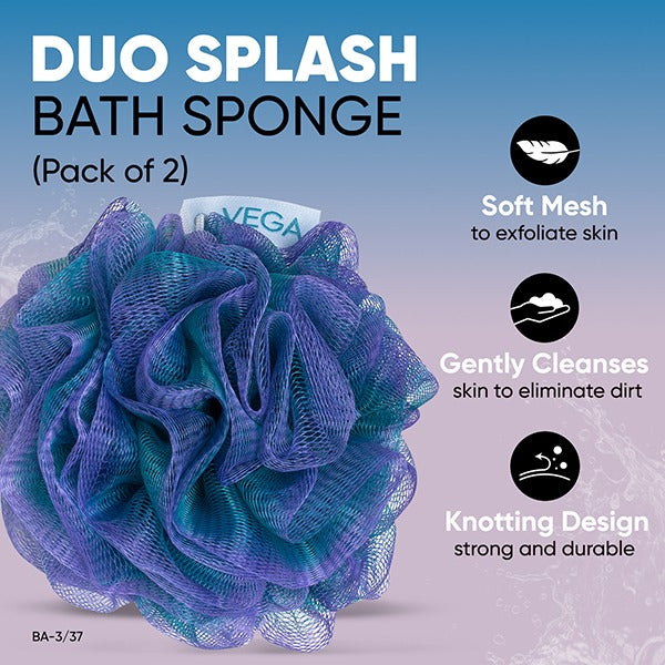Vega Duo Splash Bath Sponge - BA-3/37
