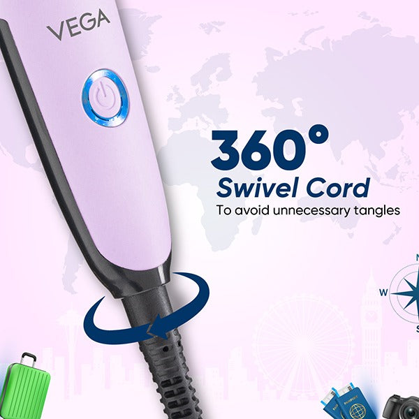 Vega Go Mini Hair Straightener Brush - VHSB-05
