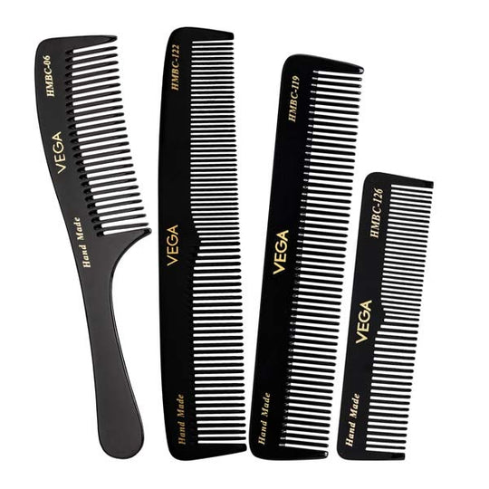 Vega Handcrafted Black Combs (Set of 4 combs) - HMBCS-02 Buy at Indicrest