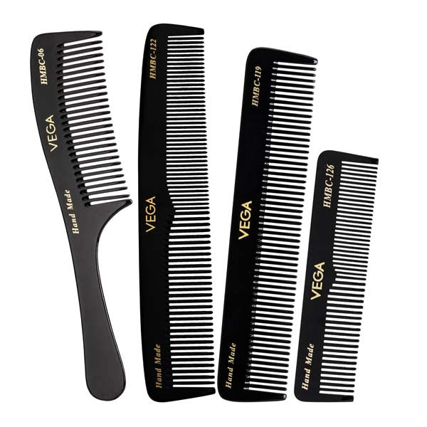 Vega Handcrafted Black Combs (Set of 4 combs) - HMBCS-02 Buy at Indicrest