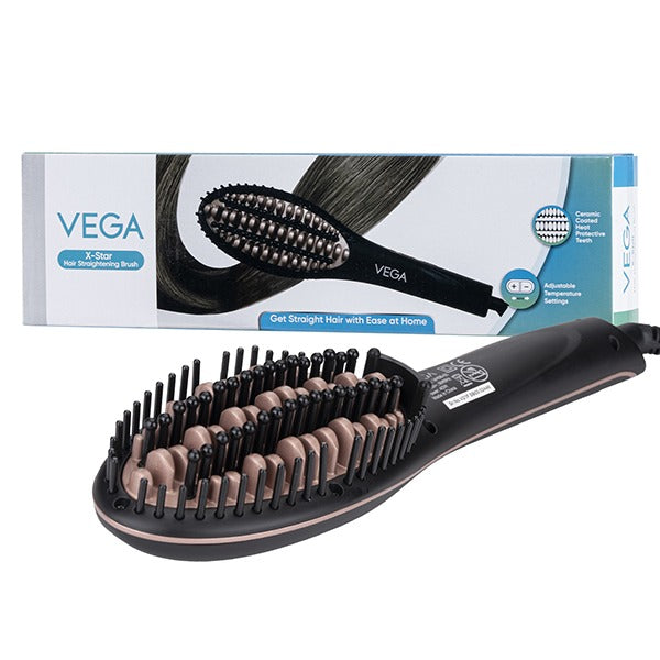 Vega X-Star Hair Straightening Brush - VHSB-03