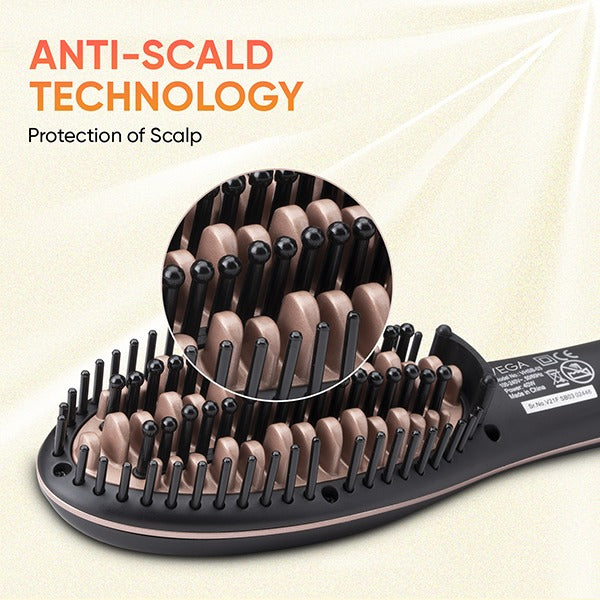 Vega X-Star Hair Straightening Brush - VHSB-03