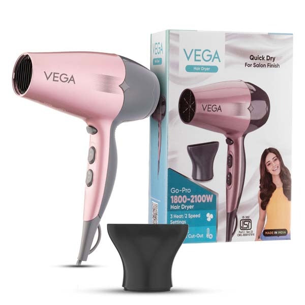 Vega Go-Pro 1800-2100W Hair Dryer-VHDH-25 Buy at Indicrest