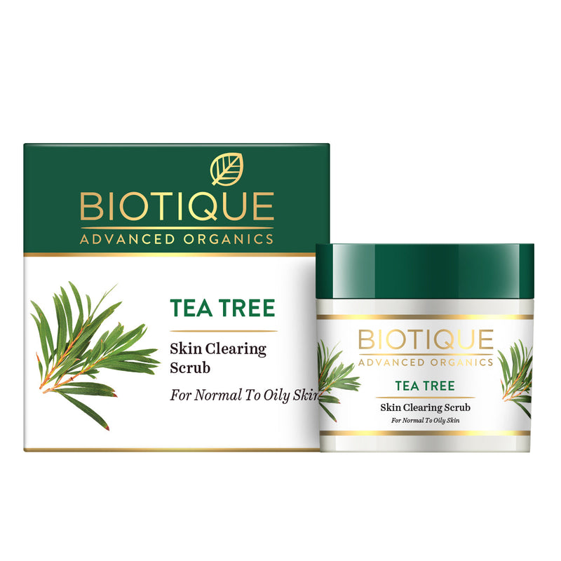 Biotique Tea Tree skin clearing Scrub, 50g - Buy from Indicrest
