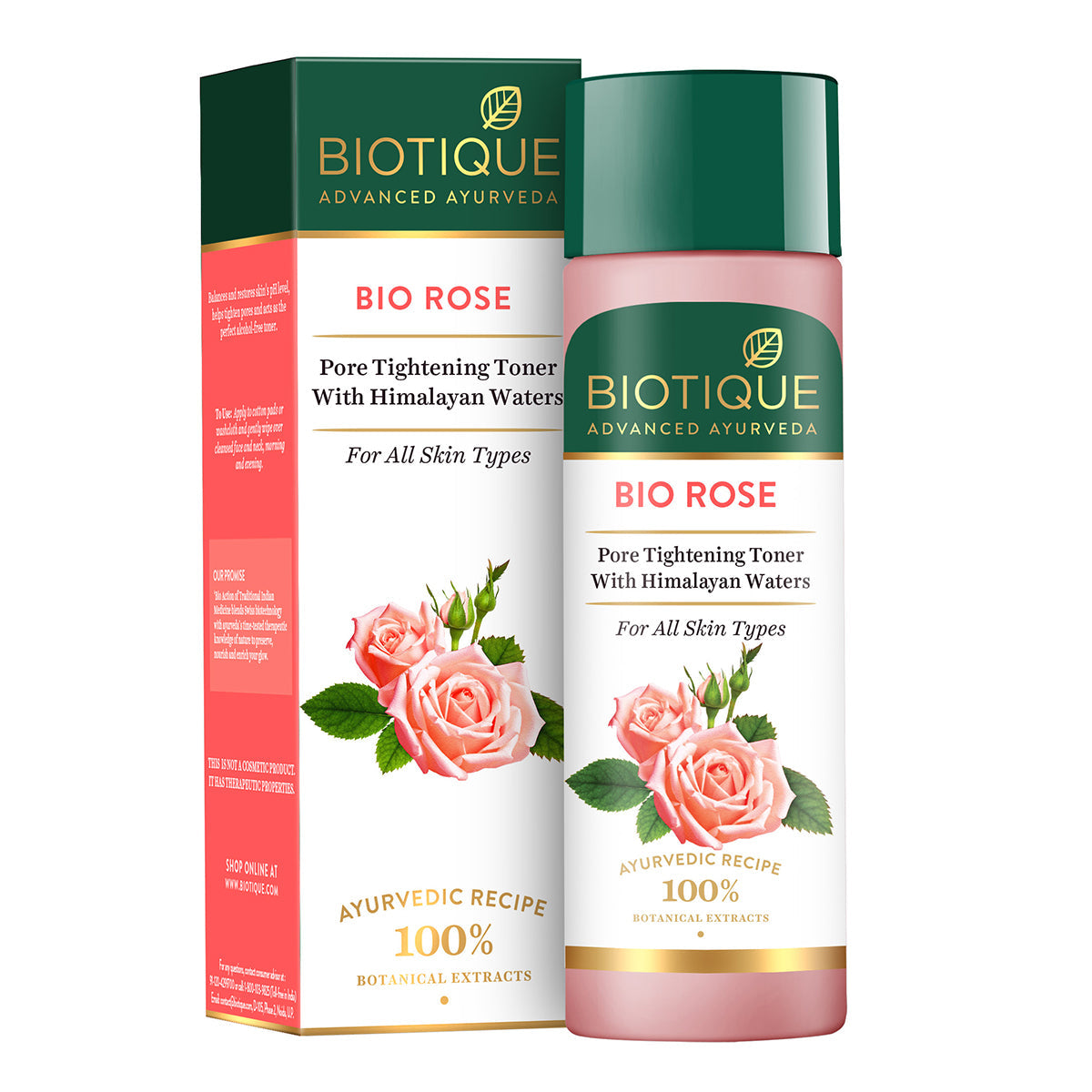 Biotique Rose Pore Tightening Toner With Himalayan Waters, 120ml - Buy from Indicrest