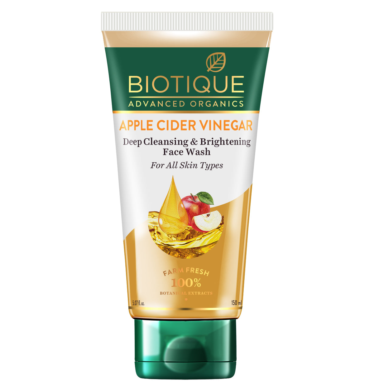 Biotique Apple Cider Vinegar face wash, 150ml - Buy from Indicrest